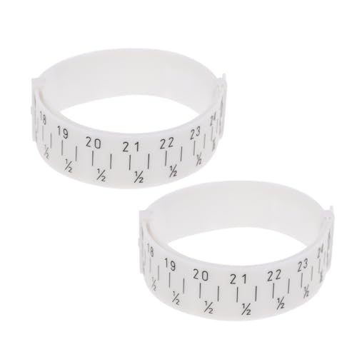 CORHAD 2 Stück Bracelet Measuring Tool Weiß Langlebiger Schmuckgrößenmesser mit Glatter Oberfläche Präzises Armband und Uhrgrößenmessgerät für Damen und Herren Einfach zu Verwenden CORHAD 2 Stück Bracelet Measuring Tool Weiß Langlebiger Schmuckgrößenmesser mit Glatter Oberfläche Präzises Armband und Uhrgrößenmessgerät für Damen und Herren Einfach zu Verwenden von CORHAD