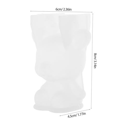 CORHAD 2 Stück Flexible Silikonform Reh für Resin Basteln Weiße Flexible Silikonform für DIY Tierornamente für Heimdekoration Geeignet für Epoxidharz und Kunsthandwerk von CORHAD