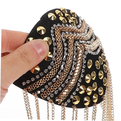 CORHAD 2 Stück Goldene Quasten Schulterklappen Handgefertigte Epauletten für Damen Klassische Elegante Kostüm dekoration Strapazierfähiges Material für Festliche Anlässe und Formelle von CORHAD