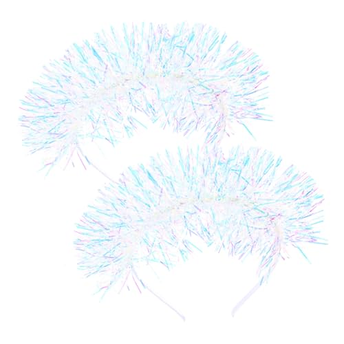 CORHAD 2 Stück Haarreif Glitzer Stirnband mit Lametta für Mädchen Party Karneval Aufführung Weiß Leicht Praktische Festliche Haarschmuck für Kleinkinder CORHAD 2 Stück Haarreif Glitzer Stirnband mit Lametta für Mädchen Party Karneval Aufführung Weiß Leicht Praktische Festliche Haarschmuck für Kleinkinder von CORHAD