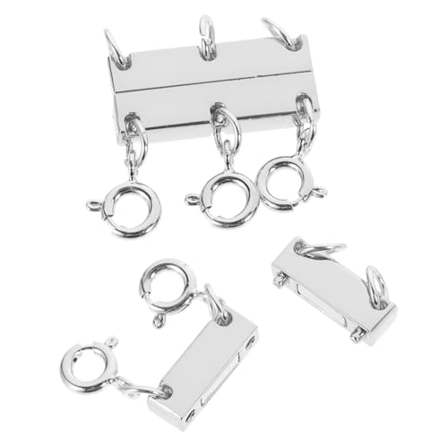 CORHAD 2 Stück Mehrreihiger Magnetischer Kettenverschluss für Lagenketten und Armbänder Praktischer Schmuckverbinder zum Einfachen Verbinden Dünner Halsketten und DIY Schmuckherstellung CORHAD 2 Stück Mehrreihiger Magnetischer Kettenverschluss für Lagenketten und Armbänder Praktischer Schmuckverbinder zum Einfachen Verbinden Dünner Halsketten und DIY Schmuckherstellung von CORHAD