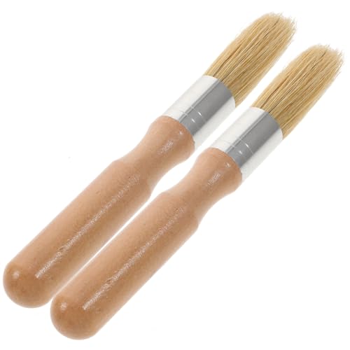 CORHAD 2 Stück Runde Stencil-Pinsel mit Holzgriff Kleine Malpinsel aus Schweineborsten für Öl Acrylfarben Vielseitiges Malwerkzeug für DIY-Kunst und Aquarell Komfortabel und Langlebig CORHAD 2 Stück Runde Stencil-Pinsel mit Holzgriff Kleine Malpinsel aus Schweineborsten für Öl Acrylfarben Vielseitiges Malwerkzeug für DIY-Kunst und Aquarell Komfortabel und Langlebig von CORHAD