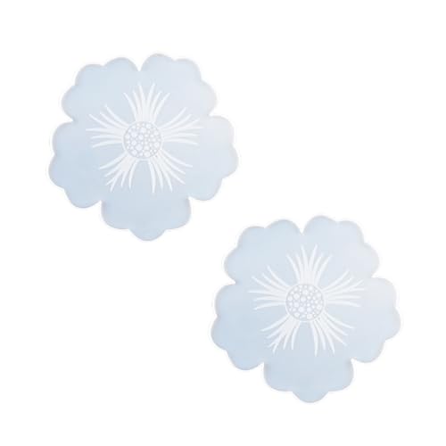 CORHAD 2 Stück Silikonform Blumen Untersetzer Gießform Epoxidharz Formen Kreativ Langlebig Glatt Leicht Entformbar für DIY Kristall Harz Handwerk und Farbgestaltung von CORHAD
