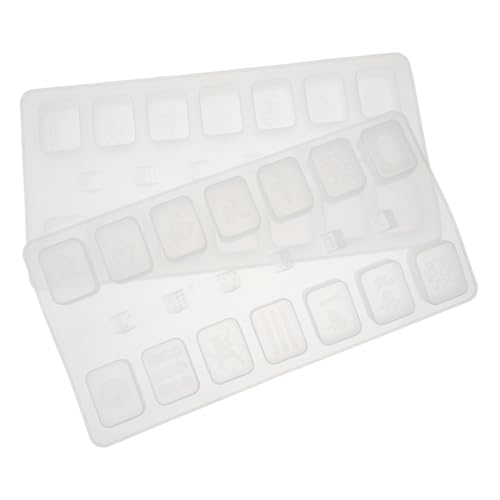 CORHAD 2 Stück Silikonformen Mahjong und Würfel Flexible DIY Bastel moulds für Epoxidharz Umweltfreundlich Langlebig für Kreative Kunsthandwerke und Personalisierte Zufällige Farbe von CORHAD
