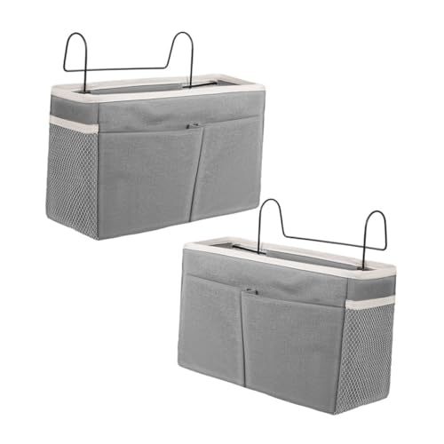 CORHAD 2 Stück Teiliges Bettseiten Organizer aus Robustem Baumwoll Material Hängender Aufbewahrungsbeutel mit Mehreren Taschen für Bettgitter Wohnheim Etagenbett Sofa und CORHAD 2 Stück Teiliges Bettseiten Organizer aus Robustem Baumwoll Material Hängender Aufbewahrungsbeutel mit Mehreren Taschen für Bettgitter Wohnheim Etagenbett Sofa und von CORHAD