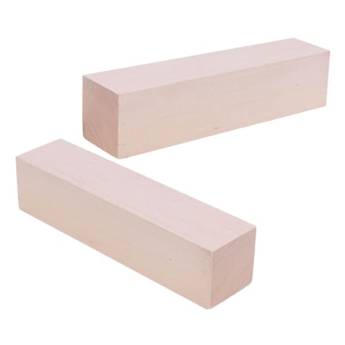 CORHAD 2 Stück Unbehandelte Lindenholz Schnitzblöcke Weiche Holzwürfel Blanko Holzklötze zum Basteln DIY Holzschnitzen für Anfänger und Profis CORHAD 2 Stück Unbehandelte Lindenholz Schnitzblöcke Weiche Holzwürfel Blanko Holzklötze zum Basteln DIY Holzschnitzen für Anfänger und Profis von CORHAD