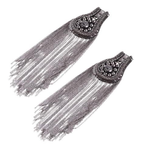 CORHAD 2 Stücke Fransen Schulterklappen Brosche mit Quaste Modische Epaulets für Damen und Herren Kostüm Anzug Dekoration Party Schmuck CORHAD 2 Stücke Fransen Schulterklappen Brosche mit Quaste Modische Epaulets für Damen und Herren Kostüm Anzug Dekoration Party Schmuck von CORHAD