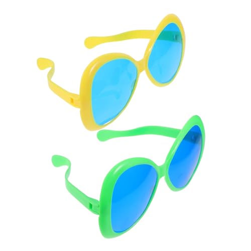 CORHAD 2 Stücke Übergroße Hawaii Partybrillen Gelb und Grün Tropische Strand Sonnenbrillen als Foto Requisiten für Sommer Beach Pool Party Lustige Hawaii Eyewear für Erwachsene und Teens CORHAD 2 Stücke Übergroße Hawaii Partybrillen Gelb und Grün Tropische Strand Sonnenbrillen als Foto Requisiten für Sommer Beach Pool Party Lustige Hawaii Eyewear für Erwachsene und Teens von CORHAD