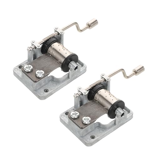 CORHAD 2-teiliges Spieluhrwerk: Handkurbel-spieluhrmechanismus Mit Acht Tönen Für DIY-spieluhren, Bastelprojekte Und von CORHAD
