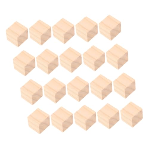 CORHAD 20 Stück Holzklötze Naturbelassene Quadratische Bauklötze Bausteine Montessori Stapelspielzeug Kreative DIY Holz Würfel für Vorschule und Bastelprojekte CORHAD 20 Stück Holzklötze Naturbelassene Quadratische Bauklötze Bausteine Montessori Stapelspielzeug Kreative DIY Holz Würfel für Vorschule und Bastelprojekte von CORHAD