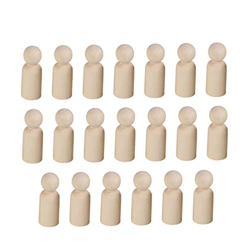 CORHAD 20 Stück Kleine Holzfiguren Naturbelassene DIY Puppen zum Bemalen Kinderfreundliche Holzspielzeuge Glatte Oberfläche Umweltfreundlich für Bastelprojekte und Kinderhandwerk CORHAD 20 Stück Kleine Holzfiguren Naturbelassene DIY Puppen zum Bemalen Kinderfreundliche Holzspielzeuge Glatte Oberfläche Umweltfreundlich für Bastelprojekte und Kinderhandwerk von CORHAD