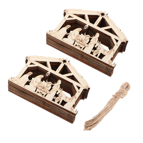 CORHAD 20 Stück Teiliges Holzanhänger set Weihnachtsdekoration Handgefertigte Holzornamente für Christbaum Langlebig Vielseitig Einsetzbar für Tür Fensterschmuck Religiöse CORHAD 20 Stück Teiliges Holzanhänger set Weihnachtsdekoration Handgefertigte Holzornamente für Christbaum Langlebig Vielseitig Einsetzbar für Tür Fensterschmuck Religiöse von CORHAD