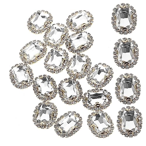 CORHAD 20 Stück Teiliges Kleine Klare Strasssteine zum Aufnähen Glitzernde Dekorationen für DIY Kleidung Handarbeitsmaterialien Langlebige Textilschmucksteine CORHAD 20 Stück Teiliges Kleine Klare Strasssteine zum Aufnähen Glitzernde Dekorationen für DIY Kleidung Handarbeitsmaterialien Langlebige Textilschmucksteine von CORHAD