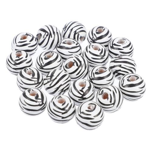 CORHAD 20 Stück Teiliges Runde Holzperlen Leopardenmuster Glatte Oberfläche für DIY Schmuckherstellung Armbänder Halsketten Bastelzubehör CORHAD 20 Stück Teiliges Runde Holzperlen Leopardenmuster Glatte Oberfläche für DIY Schmuckherstellung Armbänder Halsketten Bastelzubehör von CORHAD