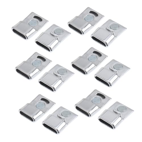 CORHAD 20 Stück Teiliges Silber Magnetverschluss Schmuckverschluss Armbandverbinder für Leder und Geflochtene Bänder Starker Halt Leicht für DIY Schmuckherstellung CORHAD 20 Stück Teiliges Silber Magnetverschluss Schmuckverschluss Armbandverbinder für Leder und Geflochtene Bänder Starker Halt Leicht für DIY Schmuckherstellung von CORHAD