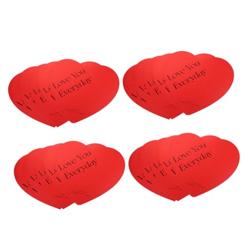 CORHAD Herzförmige Karten Blumenverpackungshülle Blumenverpackungstüten Blumenstrauß-verpackungspapier 20 Stück Rot Für Blumenstrauß CORHAD Herzförmige Karten Blumenverpackungshülle Blumenverpackungstüten Blumenstrauß-verpackungspapier 20 Stück Rot Für Blumenstrauß von CORHAD
