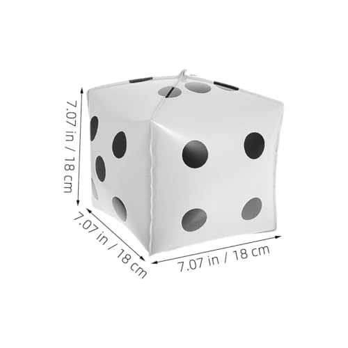 CORHAD 20 Stück Würfel Folienballons Leichte Quadratische Aluminiumfolie Partydeko für Geburtstag Festival Gaming Würfel Deko Vielseitige Cube Luftballons von CORHAD