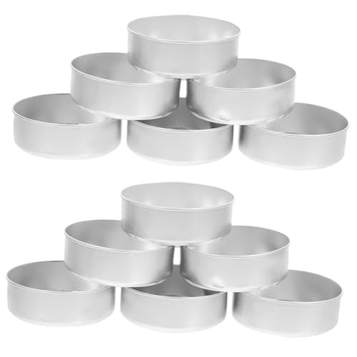 CORHAD 200 Stück Aluminium Teelichtbehälter Silber Hitzebeständige Leichte Teelichtdosen für DIY Kerzenherstellung Duftkerzen Kerzengießen Vielseitige Aufbewahrung und Geschenkverpackung von CORHAD