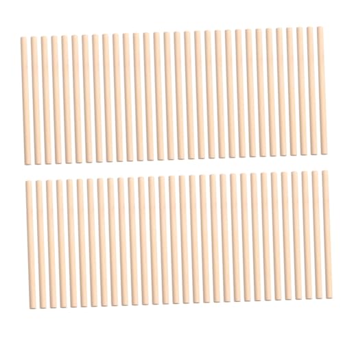 CORHAD 200 Stück Holzstäbe Rund DIY Basteln Holzdübel Rundholz Modellbau Spielzeugbau Material Holzleisten für Hobby Handwerk CORHAD 200 Stück Holzstäbe Rund DIY Basteln Holzdübel Rundholz Modellbau Spielzeugbau Material Holzleisten für Hobby Handwerk von CORHAD