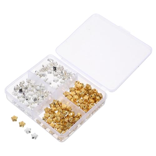 CORHAD 200 Stück Stern Spacer Perlen Große Loch Fünf Punkte Charms Bunte Kunststoff Perlen Für DIY Armband Halskette Schmuck Basteln von CORHAD