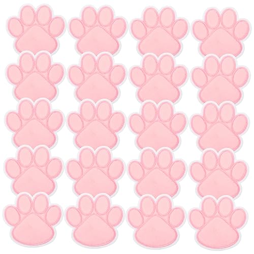 CORHAD 20Stücke Hundepfoten Patches Für Näharbeiten Selbstklebende Applikationen Für Kleidung Jacken Hüte Und Taschen DIY Zubehör Zur Verschönerung Von Textilien von CORHAD