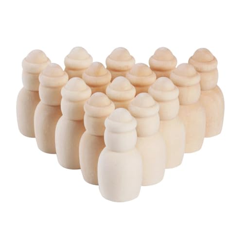 CORHAD 20Stücke Teiliges DIY Holzfigurenset für Bemalbaren Holzpuppen Kreativität Handfertigkeit und Vorstellungskraft von CORHAD