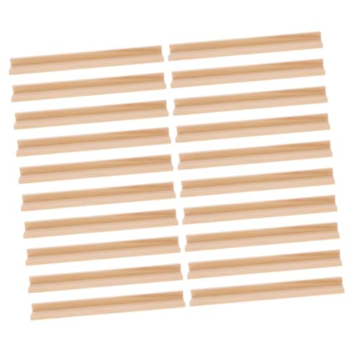CORHAD 20pcs Holzständer Vielseitiger Domino Und Kartenregal Leichtes Domino Rack Domino Halter Organizer Brettspielzubehör Spielkartenhalter von CORHAD
