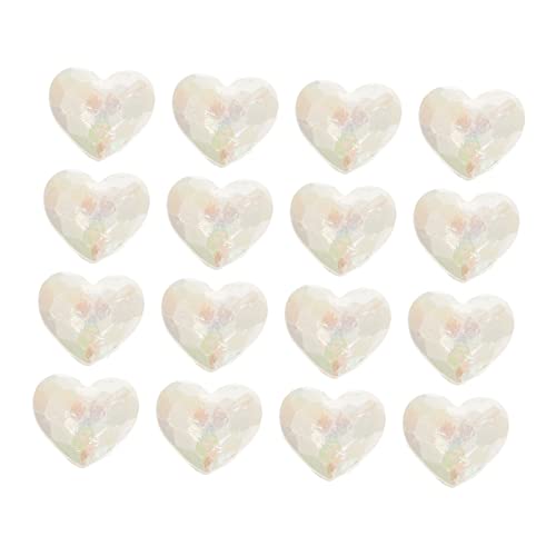 CORHAD 24 Stück Teiliges Acryl Herz Perlen Langlebige Schmuck Bastelperlen Vielseitige DIY Hochzeit Deko Kompakt und Robust für Polterabend und Freundin von CORHAD