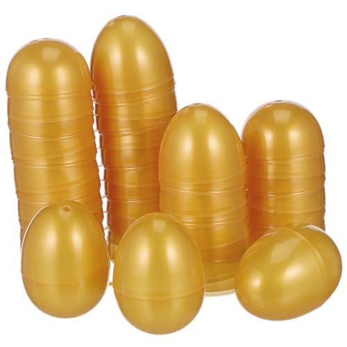 CORHAD 24 Stück Teiliges Goldene Kunststoff eier Wiederbefüllbar Kreative Geschenkverpackung und Süßigkeitenbox Kinderfreundlich Glatte Oberfläche als Partydeko CORHAD 24 Stück Teiliges Goldene Kunststoff eier Wiederbefüllbar Kreative Geschenkverpackung und Süßigkeitenbox Kinderfreundlich Glatte Oberfläche als Partydeko von CORHAD