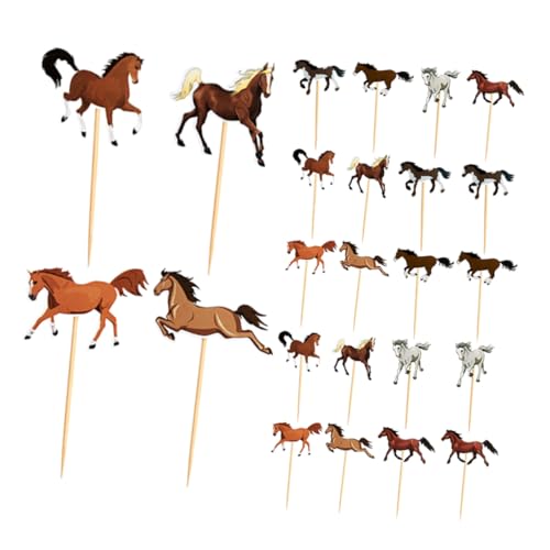 CORHAD 24 Stück Teiliges Pferde Cake Topper Kreative Pferdeform Tortendeko für Kindergeburtstag und Pferderennen Party Vielseitige Papier Picks für Kuchen und Muffins Einfache Anwendung CORHAD 24 Stück Teiliges Pferde Cake Topper Kreative Pferdeform Tortendeko für Kindergeburtstag und Pferderennen Party Vielseitige Papier Picks für Kuchen und Muffins Einfache Anwendung von CORHAD