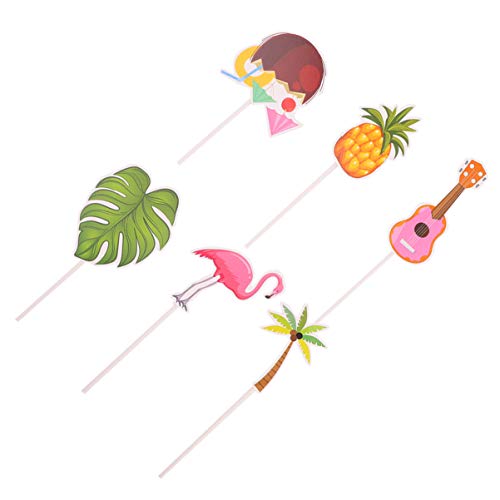 CORHAD 24st Baby-dusche-dekor Kucheneinsätze Für Strandgeburtstage Baby-cupcake-dekor Tropisches Tier Hawaii-verzierung Tier-cupcake-dekor Flamingo Sommerdeko Requisiten Schreibtisch Kind von CORHAD