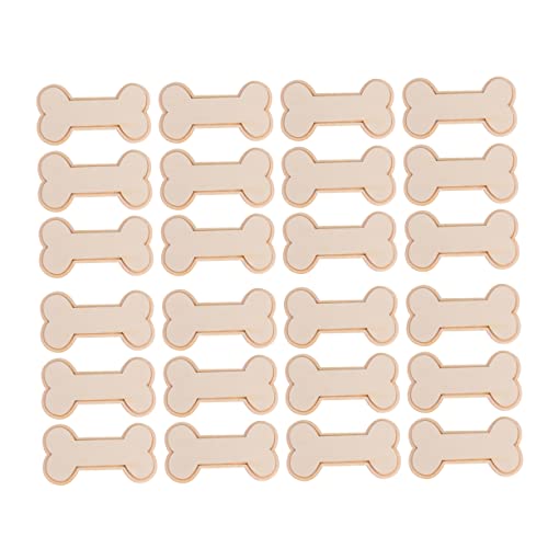 CORHAD 24Stücke DIY Holz Bone Cutouts Unbehandelt für Kunsthandwerksprojekte zum Selbstbemalen Basteln von Holzstücken Rustikaler für Dekoration und von CORHAD