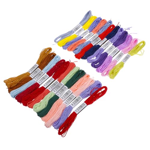 CORHAD 24Stücke Teilige Stickgarn für Kreuzstich und Handarbeiten Hochwertige Baumwollmischung für Knoten Häkeln und Armbänder Vielfältigen Farben CORHAD 24Stücke Teilige Stickgarn für Kreuzstich und Handarbeiten Hochwertige Baumwollmischung für Knoten Häkeln und Armbänder Vielfältigen Farben von CORHAD
