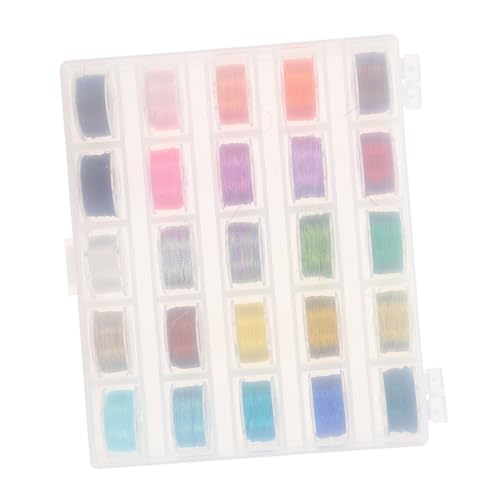 CORHAD 25 Stück Stickgarn Stich Spulen Stoff Nähen Nähgarn Stickerei Fäden Kreuzen Herstellung Zubehör Baumwolle Diy-thread Bunter Nähfaden Nähenvorräte Polyester von CORHAD