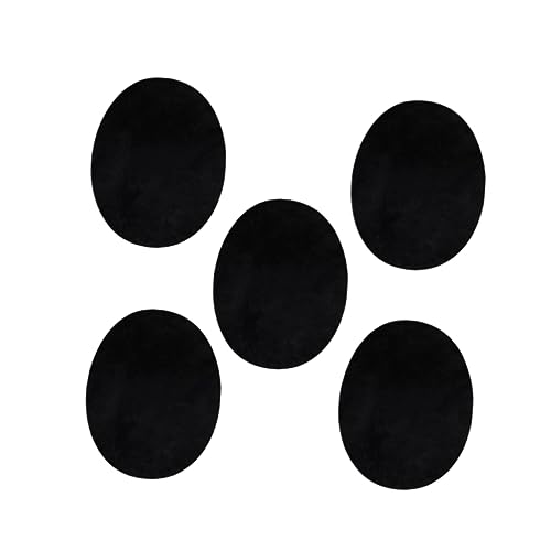 CORHAD 25Stücke Selbstklebende Wildleder Patches Ovales Flicken für Kleidung DIY Applikationszubehör für Pullover und Jeans Aufbügelbare Stoffaufkleber zur Reparatur von CORHAD