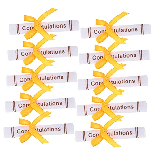 CORHAD 25 Stück Miniatur-abschluss-bärpuppe Aus Vlies -zertifikate Für Bär Babypuppe Glückwunsch-abschlussdekorationen Abschlussfeier-Ornament Zufällige Farbe von CORHAD