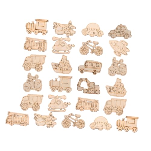 CORHAD 25pcs Unfertigte Handwerksholzformen Kreativer Hubschrauber -auto Ufo -bagger Holzausschnitte Zum Malen Von Handwerksvorräten CORHAD 25pcs Unfertigte Handwerksholzformen Kreativer Hubschrauber -auto Ufo -bagger Holzausschnitte Zum Malen Von Handwerksvorräten von CORHAD