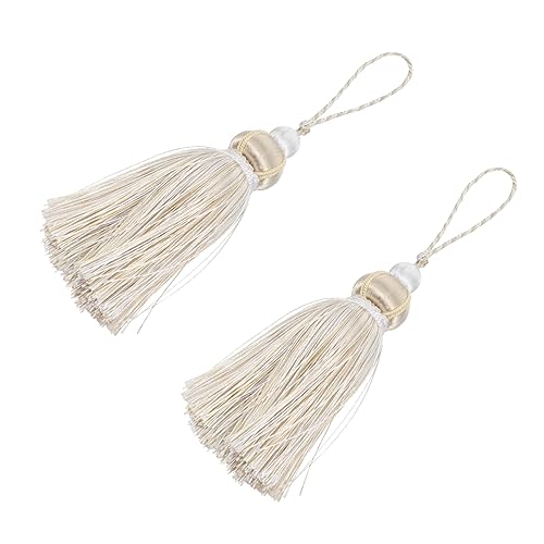 CORHAD Beige Handgemachte Vorhang Wohnkultur Quaste Ornamente 2 stücke Ornament Dekorationen CORHAD Beige Handgemachte Vorhang Wohnkultur Quaste Ornamente 2 stücke Ornament Dekorationen von CORHAD