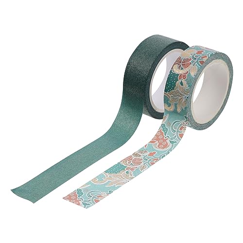 CORHAD 2Stücke DIY Washi Tape Dekoratives Klebeband mit Goldfolie für Handkontodekoration Scrapbooking und Bastelprojekte Verschiedenen Schönen Designs von CORHAD