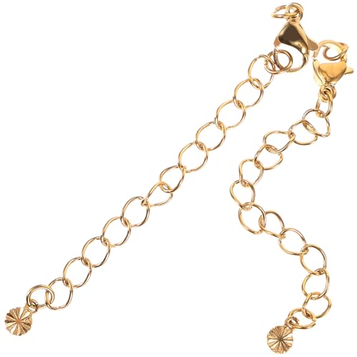 CORHAD 2Stücke Halskettenverlängerung Kette DIY Schmuckverzierung Goldene Verlängerungskette für Armbänder für Schmuckherstellung CORHAD 2Stücke Halskettenverlängerung Kette DIY Schmuckverzierung Goldene Verlängerungskette für Armbänder für Schmuckherstellung von CORHAD