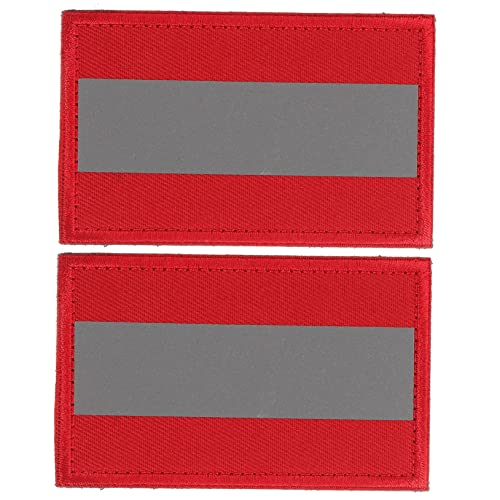CORHAD 2Stücke Reflektierendes Patch für Kleidung und Taschen Sicherheitsaufkleber für Outdoor Aktivitäten für Camping und Einfach Anzubringen von CORHAD