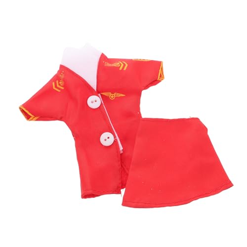 CORHAD 2pcs Girls Doll Kleidung Set Für 30 cm Puppen Stilvolle Flugbegleiter Kostüm Uniform Und Rock Set Doll Dress -up Accessoires Für Mädchen Kreative Spielbedarf von CORHAD