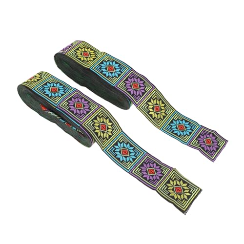 CORHAD 2rollen Jacquard-nähband Für Kleidungsstickerei-dekor Dekorative Nähborte Diy-kleidungszubehör Aus Hochwertigen Materialien Leicht Zu Schneiden Und Vielseitig Einsetzbar CORHAD 2rollen Jacquard-nähband Für Kleidungsstickerei-dekor Dekorative Nähborte Diy-kleidungszubehör Aus Hochwertigen Materialien Leicht Zu Schneiden Und Vielseitig Einsetzbar von CORHAD