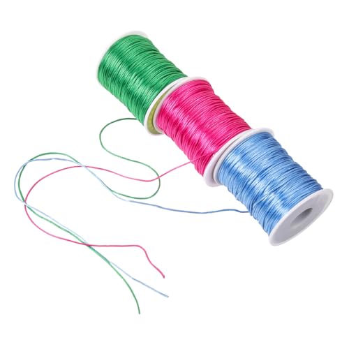 CORHAD 3 Rollen Polypropylen Spitzenschnurgarn Zum Stricken Farbiges Strickgarn Grobes Strickgarn Polyestergewebe Strick Und Häkelgarn Dicker Faden Zum Häkeln CORHAD 3 Rollen Polypropylen Spitzenschnurgarn Zum Stricken Farbiges Strickgarn Grobes Strickgarn Polyestergewebe Strick Und Häkelgarn Dicker Faden Zum Häkeln von CORHAD