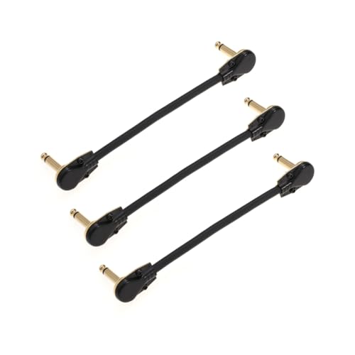 CORHAD 3 STÜCKE Instrumentenkabel Rechtwinklig Patchkabel mit Vergoldeten Steckern Doppelt Abgeschirmt Sauerstofffreies Kupfer Geräuscharm für Gitarre Bass Effektpedale CORHAD 3 STÜCKE Instrumentenkabel Rechtwinklig Patchkabel mit Vergoldeten Steckern Doppelt Abgeschirmt Sauerstofffreies Kupfer Geräuscharm für Gitarre Bass Effektpedale von CORHAD
