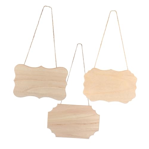 CORHAD 3 Stück Hölzernes Kunst-hängezeichen Geschirrkorb Mit Abtropfschale Hängend Speichern Bauernhausschilder Selber Machen Protokoll Holzdekor Stand Rustikale Schilder Selber Machen von CORHAD