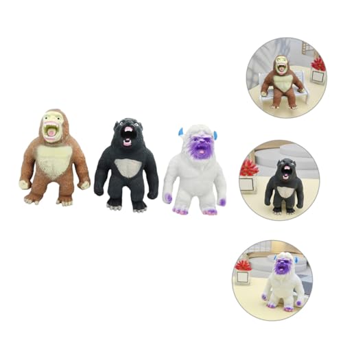 CORHAD 3 Stück Teiliges Cartoon Squeeze aus Langlebigem TPR Stressabbauendes Decompressionsspielzeug für Erwachsene Vielseitig als Tischdekoration Geeignet und Robust von CORHAD