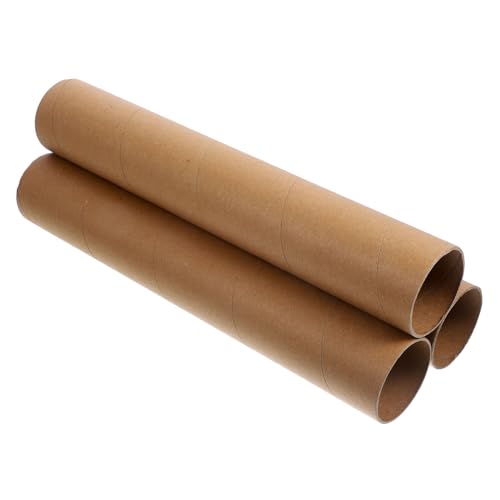 CORHAD 3 Stück Teiliges DIY Papprohr Bastelset Robuste Papierzylinder Blanko Papierrollen für Kreative Bastelarbeiten Vielseitige Rundröhren für Kunst und Aufbewahrung von CORHAD