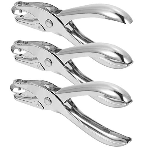 CORHAD 3 Stück Teiliges Metall Lochzange Ergonomischer Bürolocher für Papier Karten Scrapbook Tragbar Platzsparend Multifunktionaler Papierstanzer für Home Office und Bastelprojekte CORHAD 3 Stück Teiliges Metall Lochzange Ergonomischer Bürolocher für Papier Karten Scrapbook Tragbar Platzsparend Multifunktionaler Papierstanzer für Home Office und Bastelprojekte von CORHAD