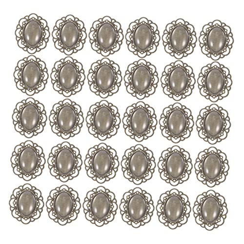 CORHAD 30 Stück DIY Brooch Bezel Vintage Basis mit Glasdome für Basteln für Schmuckliebhaber und DIY Projekte CORHAD 30 Stück DIY Brooch Bezel Vintage Basis mit Glasdome für Basteln für Schmuckliebhaber und DIY Projekte von CORHAD